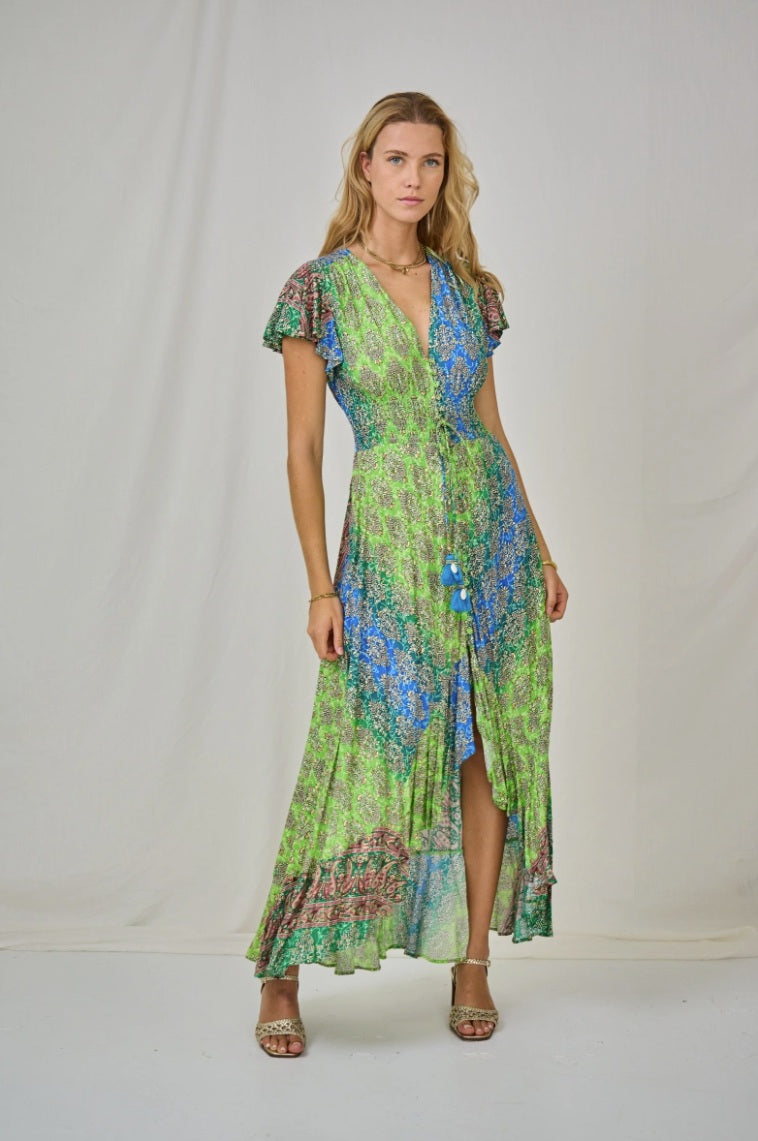 Haljina sa efektom pozlate