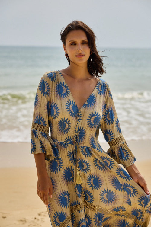 Duga haljina s lunarnim printom