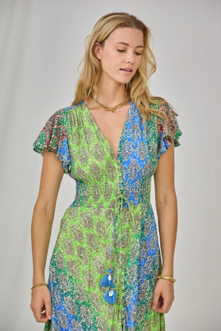 Haljina sa efektom pozlate