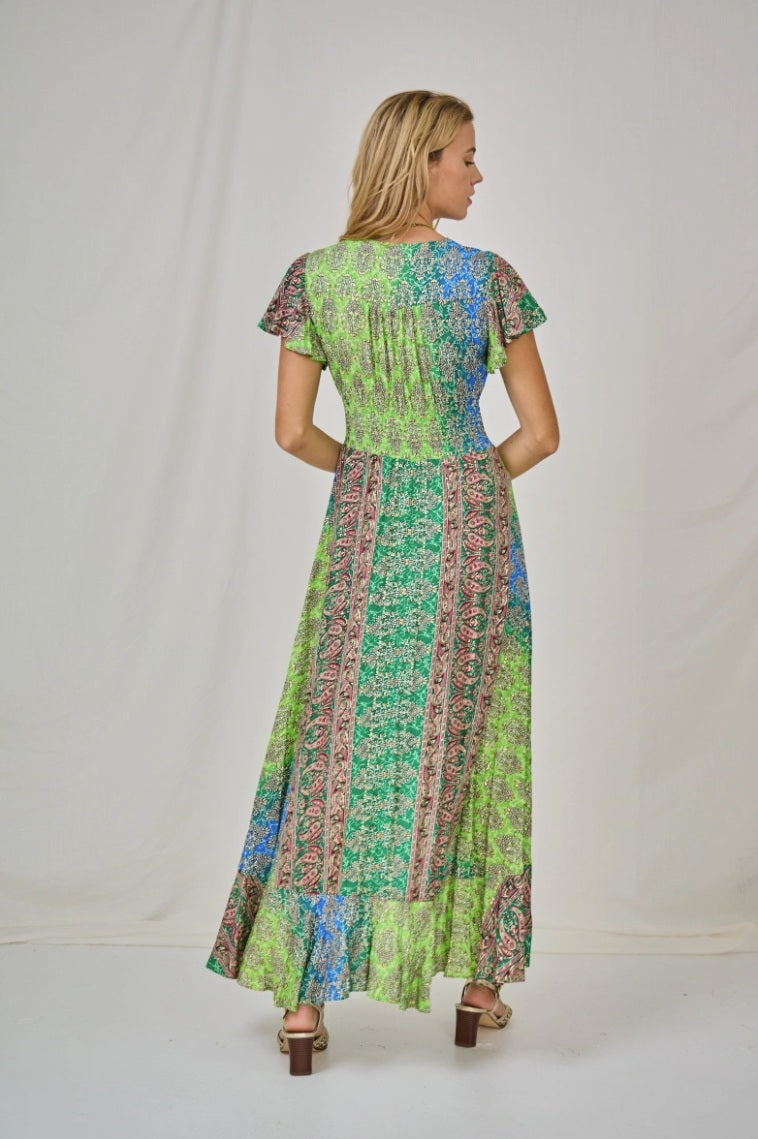 Haljina sa efektom pozlate