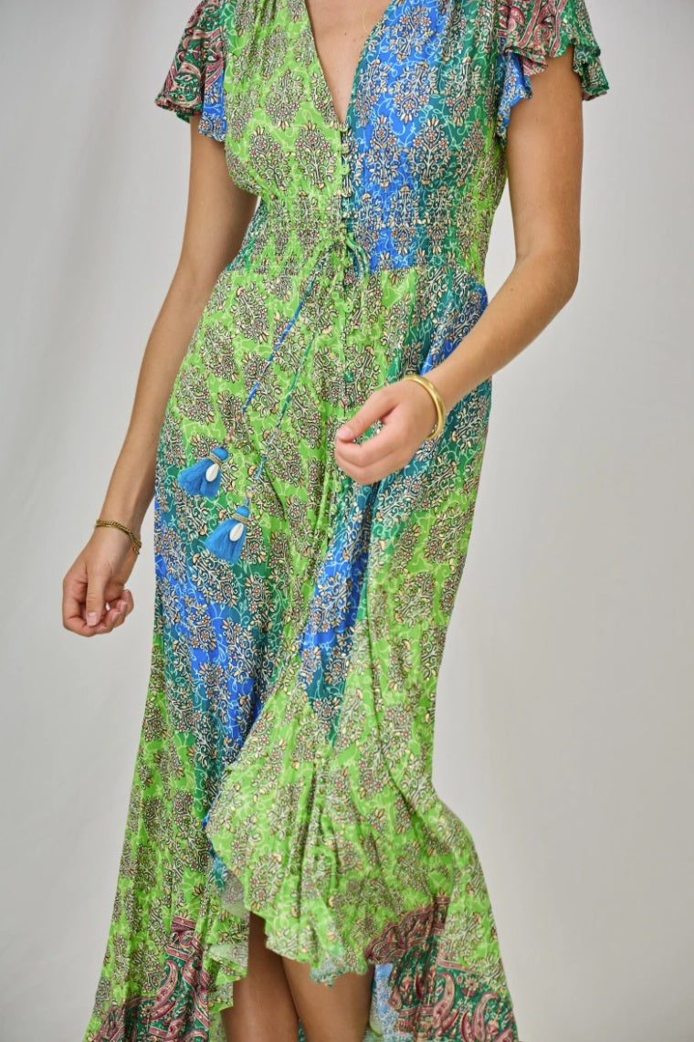 Haljina sa efektom pozlate