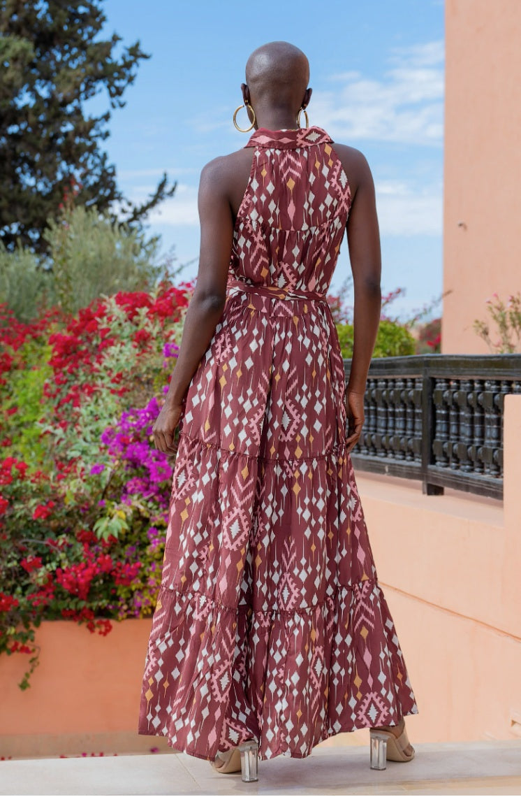 Lustik haljina bez rukava s printom