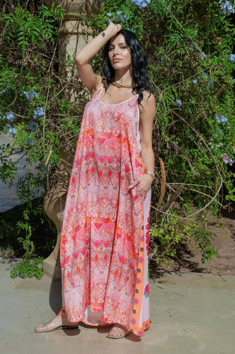 Duga haljina s naramenicama Melina