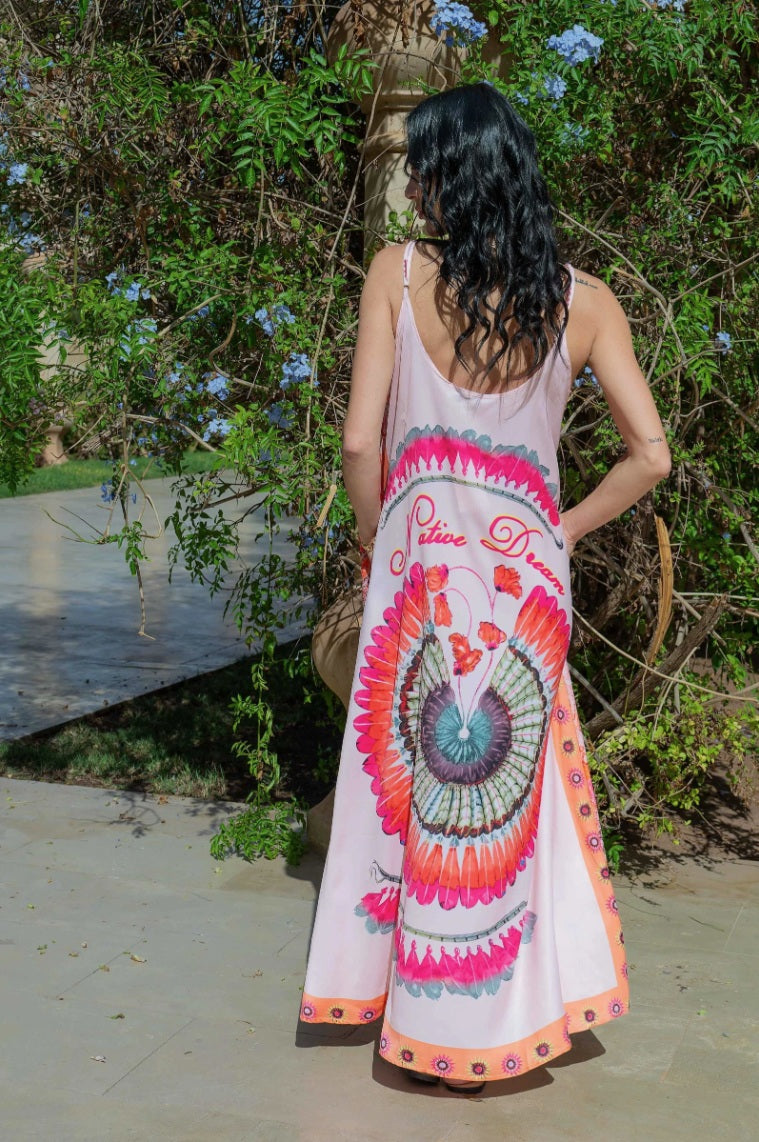 Duga haljina s naramenicama Melina