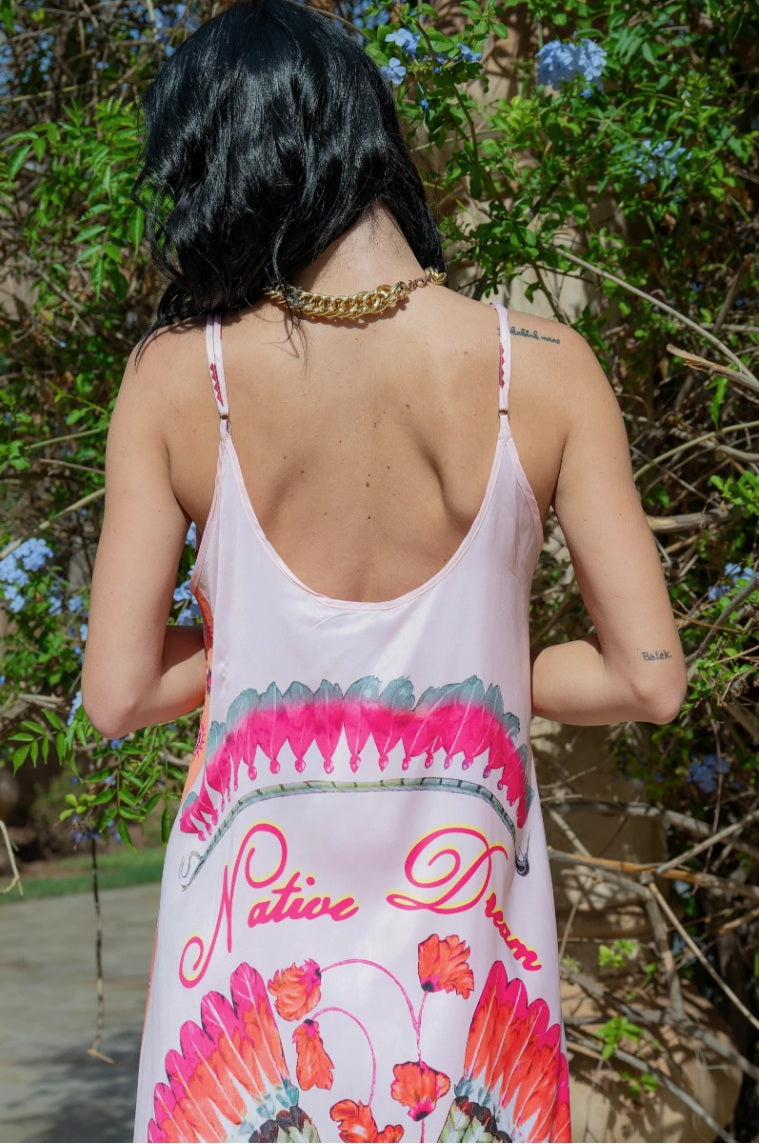 Duga haljina s naramenicama Melina