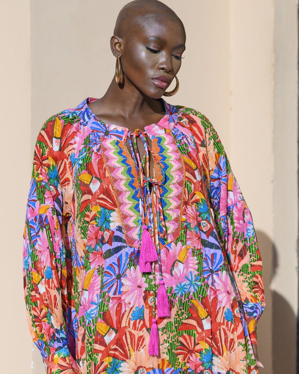 Duga haljina SITALY bis FUSHIA